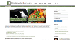 Desktop Screenshot of holisticnutritiondegree.org