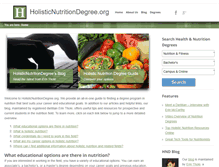 Tablet Screenshot of holisticnutritiondegree.org